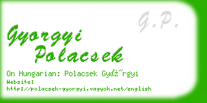 gyorgyi polacsek business card